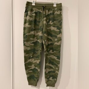 Green camo joggers
